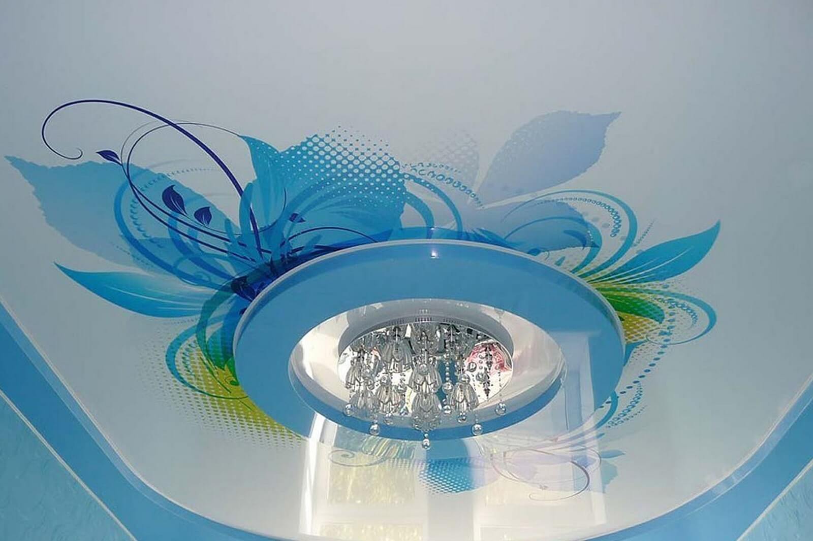 Натяжной потолок в спальню цена